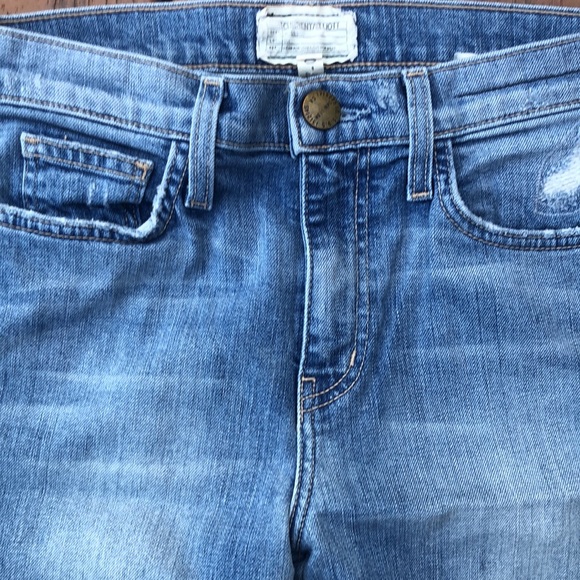 Current Elliot GIRL CRUSH Heirloom Repair High Waist Flared Jeans - Picture 3 of 7